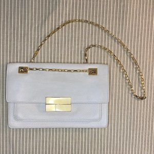 Michael Kors COLLECTION Ivory Leather Handbag. Made in Italy.
